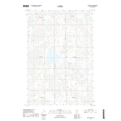 2019 Map of White Elk Lake, 2019 Print