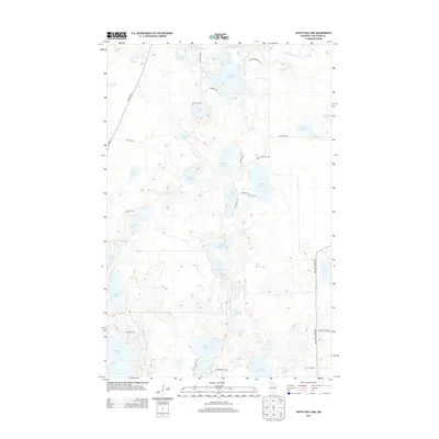 2013 Map of White Fish Lake, 2013 Print