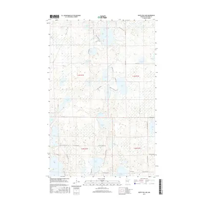 2016 Map of White Fish Lake, 2016 Print