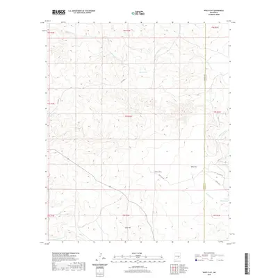 2020 Map of White Flat, 2020 Print