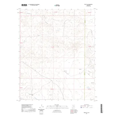 2023 Map of White Flat, 2023 Print