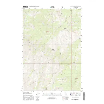2017 Map of White Goat Mountain, 2017 Print