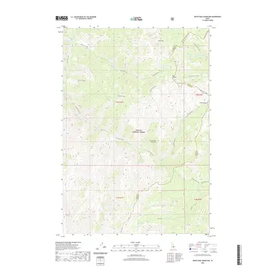 2020 Map of White Goat Mountain, 2020 Print