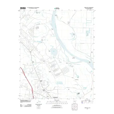 2011 Map of White Hall, 2011 Print