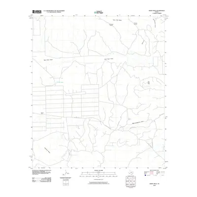 2010 Map of White Hills, 2010 Print