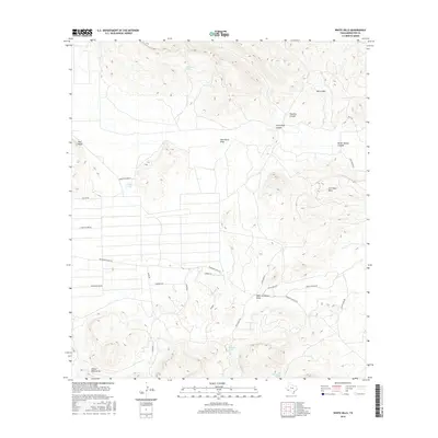 2016 Map of White Hills, 2016 Print