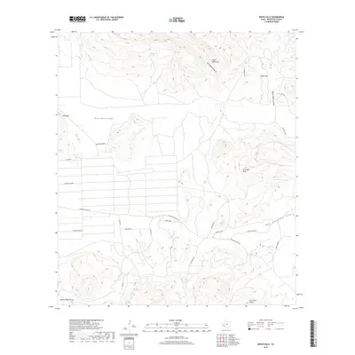 2019 Map of White Hills, 2019 Print