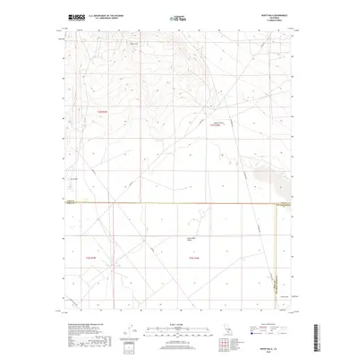2018 Map of White Hills, 2018 Print