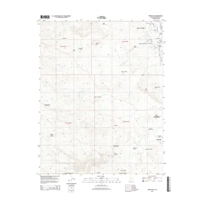 2014 Map of White Hills, 2014 Print