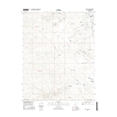 2017 Map of White Hills, 2017 Print