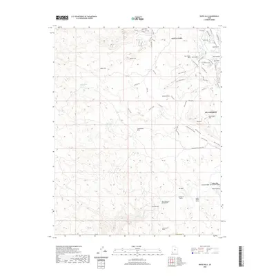 2020 Map of White Hills, 2020 Print
