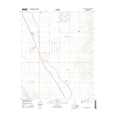 2014 Map of White Hills West, 2014 Print