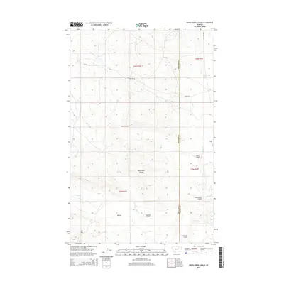 2014 Map of White Horse Coulee, 2014 Print