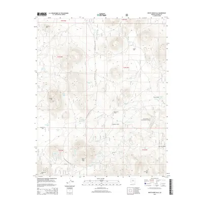 2014 Map of White Horse Hills, 2014 Print