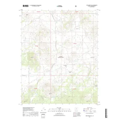 2018 Map of White Horse Hills, 2018 Print