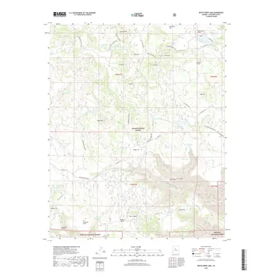 2018 Map of White Horse Lake, 2018 Print