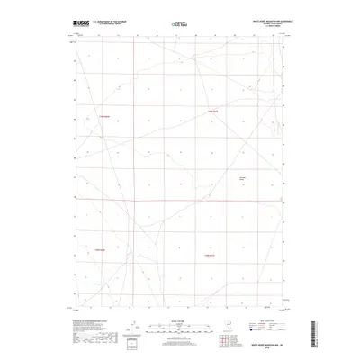 2018 Map of White Horse Mountain NW, 2018 Print