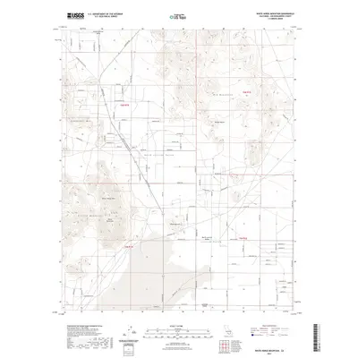 2021 Map of White Horse Mountain, 2021 Print