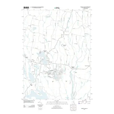 2013 Map of White Lake, 2013 Print