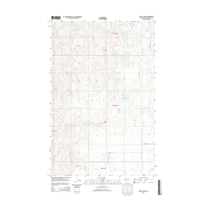 2014 Map of White Lakes, 2014 Print