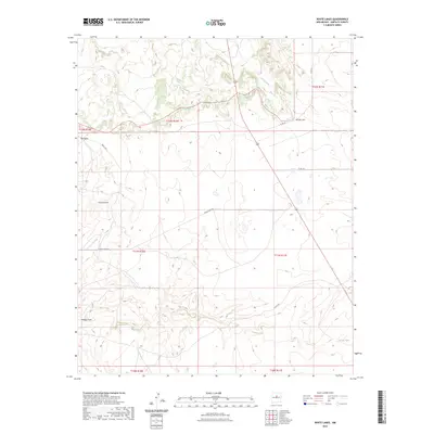 2023 Map of White Lakes, 2023 Print
