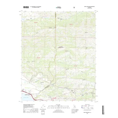2018 Map of White Ledge Peak, 2018 Print