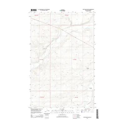 2014 Map of White Man Coulee, 2014 Print