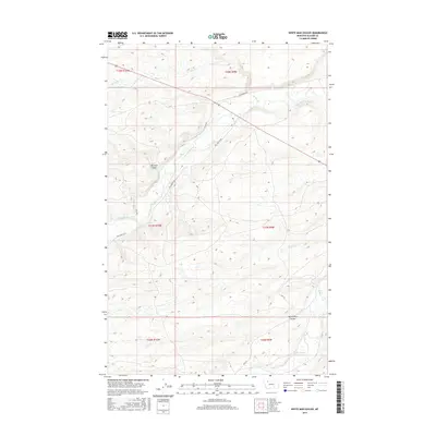 2017 Map of White Man Coulee, 2017 Print