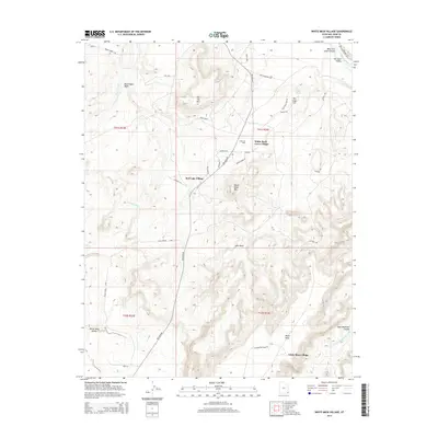 2014 Map of White Mesa Village, 2014 Print