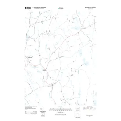 2013 Map of White Mills, 2013 Print