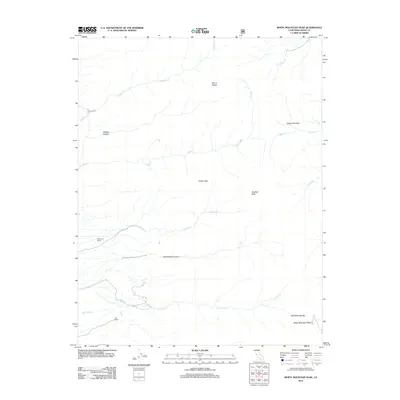 2012 Map of White Mountain Peak, 2012 Print