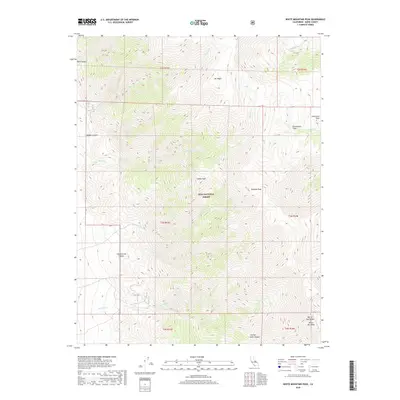 2018 Map of White Mountain Peak, 2018 Print