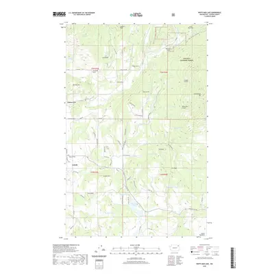 2020 Map of White Mud Lake, 2020 Print