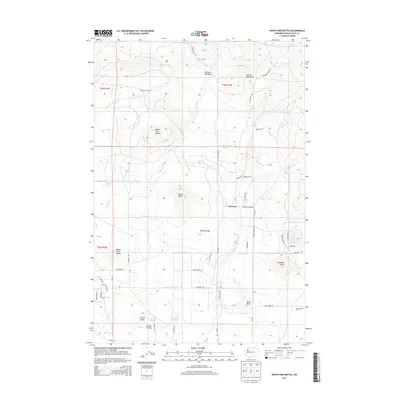 2014 Map of White Pine Buttes, 2014 Print