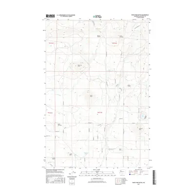 2017 Map of White Pine Buttes, 2017 Print