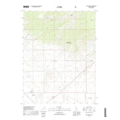 2018 Map of White Pine Peak, 2018 Print