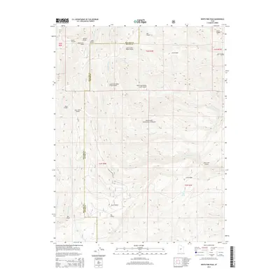 2014 Map of White Pine Peak, 2014 Print