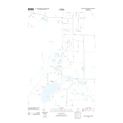2013 Map of White Potato Lake, 2013 Print