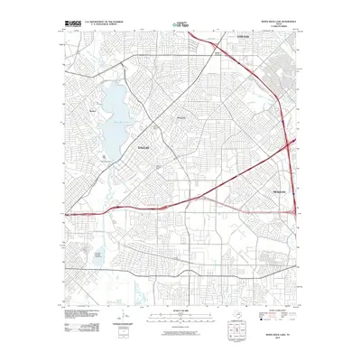 2010 Map of White Rock Lake, 2010 Print