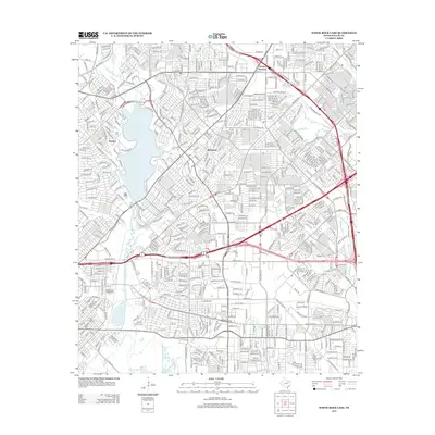 2012 Map of White Rock Lake, 2012 Print