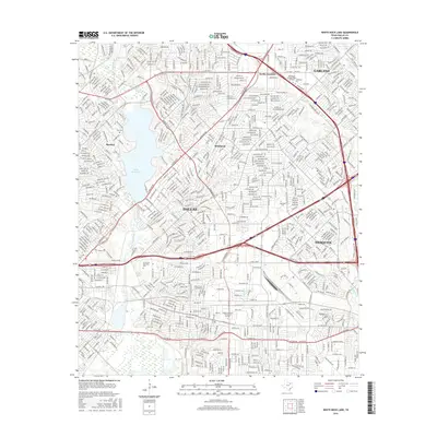 2016 Map of White Rock Lake, 2016 Print