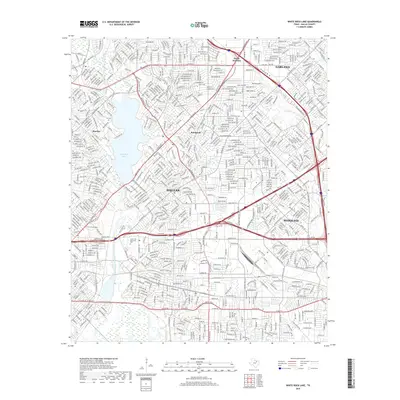 2019 Map of White Rock Lake, 2019 Print
