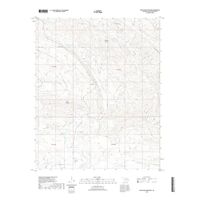 2018 Map of White Rock Mountain, 2018 Print