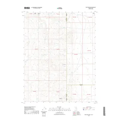 2018 Map of White Rock Peak, 2018 Print