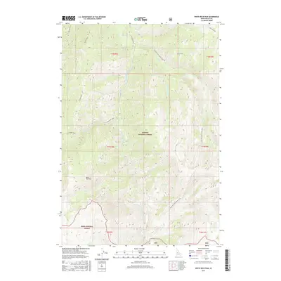 2017 Map of White Rock Peak, 2017 Print