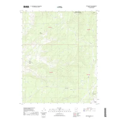 2018 Map of White Rock Wash, 2018 Print