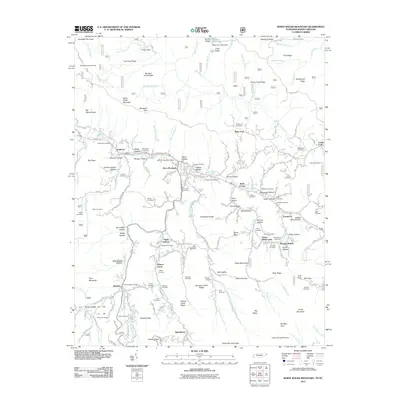 2011 Map of White Rocks Mountain, 2011 Print