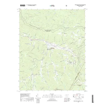 2019 Map of White Rocks Mountain, 2019 Print