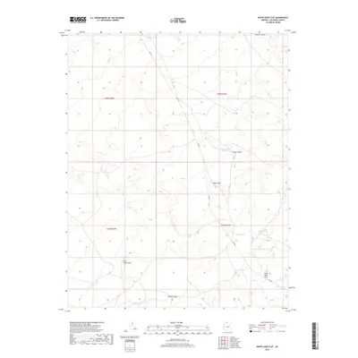 2018 Map of White Sage Flat, 2018 Print