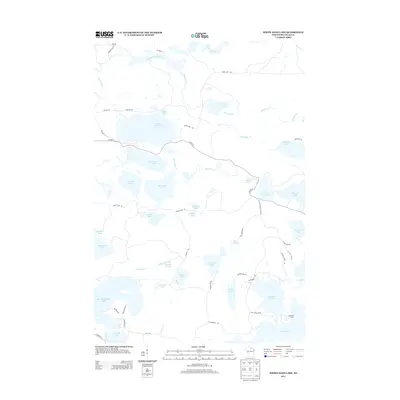 2013 Map of White Sand Lake, 2013 Print